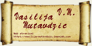 Vasilija Mutavdžić vizit kartica